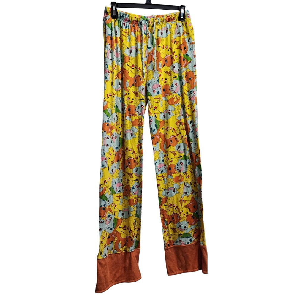 Pokemon Pikachu Charmander Squirtle Pajama Pants Lounge Sleepwear Women's Small